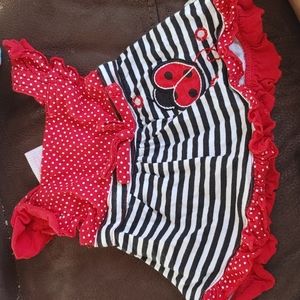 Baby girl ladybug dress